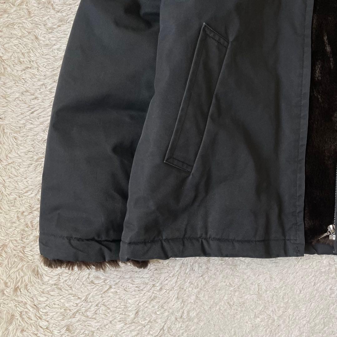 マーガレットハウエル 90s ファージャケット 2 ロクヨンクロス 黒