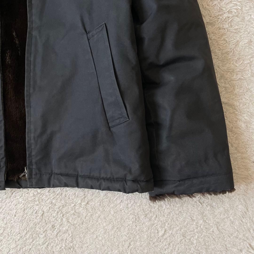 マーガレットハウエル 90s ファージャケット 2 ロクヨンクロス 黒