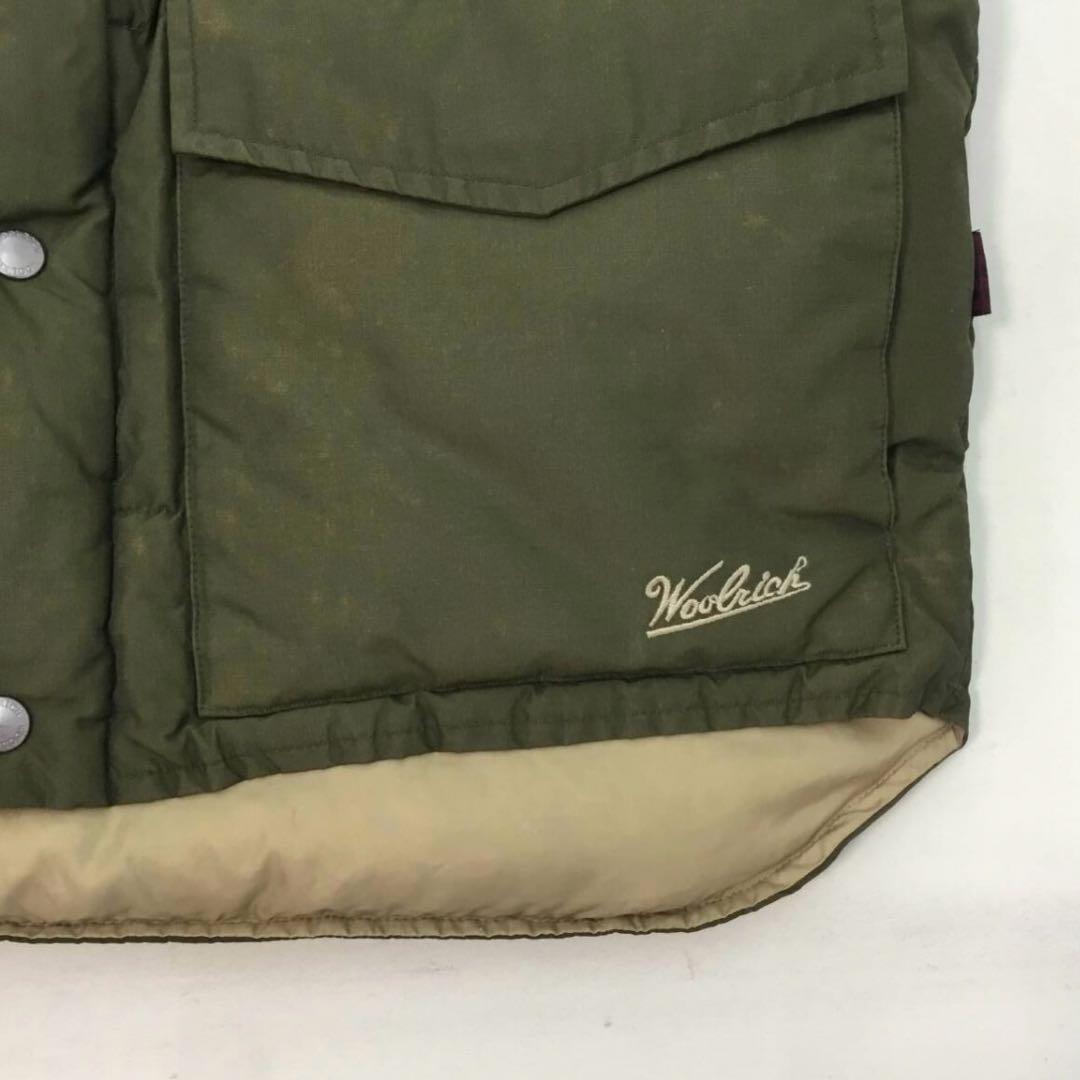 90s Woolrich オリーブ カーキ ダウンベスト　Lサイズ