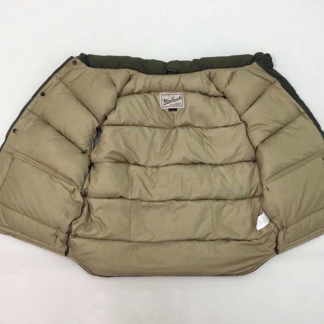 90s Woolrich オリーブ カーキ ダウンベスト　Lサイズ
