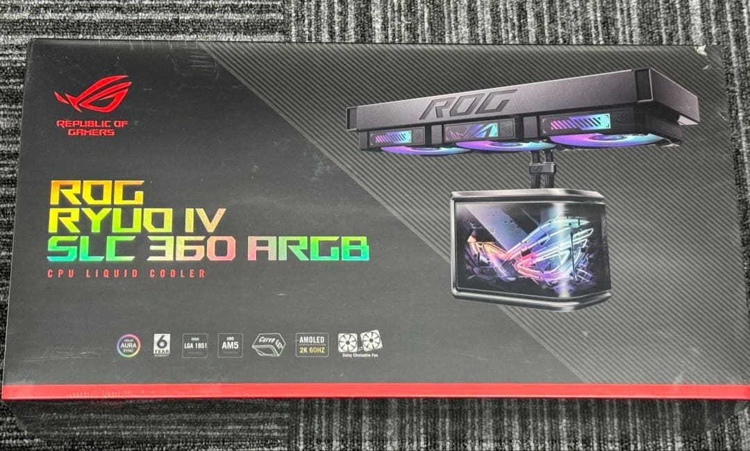 PC用ファン・クーラー ASUS ROG RYUO IV SLC 360 ARGB
