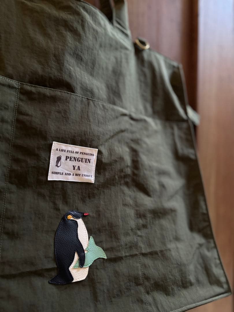 オンガクン様　ファスナー付きトートバッグ　コウテイペンギン