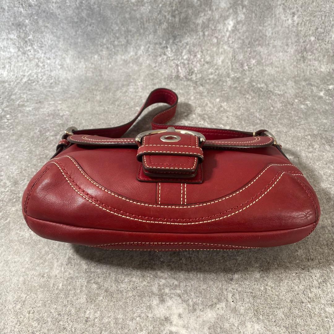 バッグ Coach Soho RED Signature Shoulder Bag
