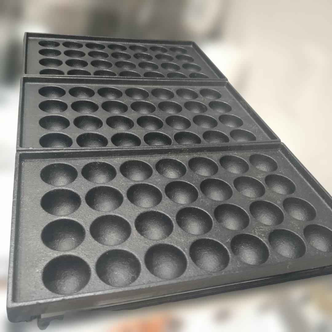 たこ焼き鉄板のみ28穴×3連（3枚）フチ高 鉄鋳物 283SH用　IKK伊東金属