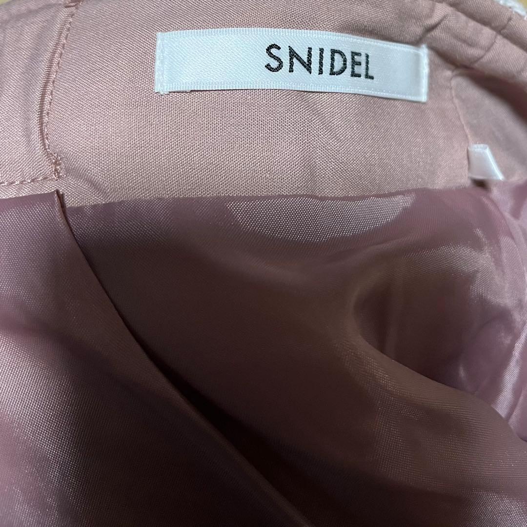 SNIDEL ロービングチェックミニスカート スナイデル