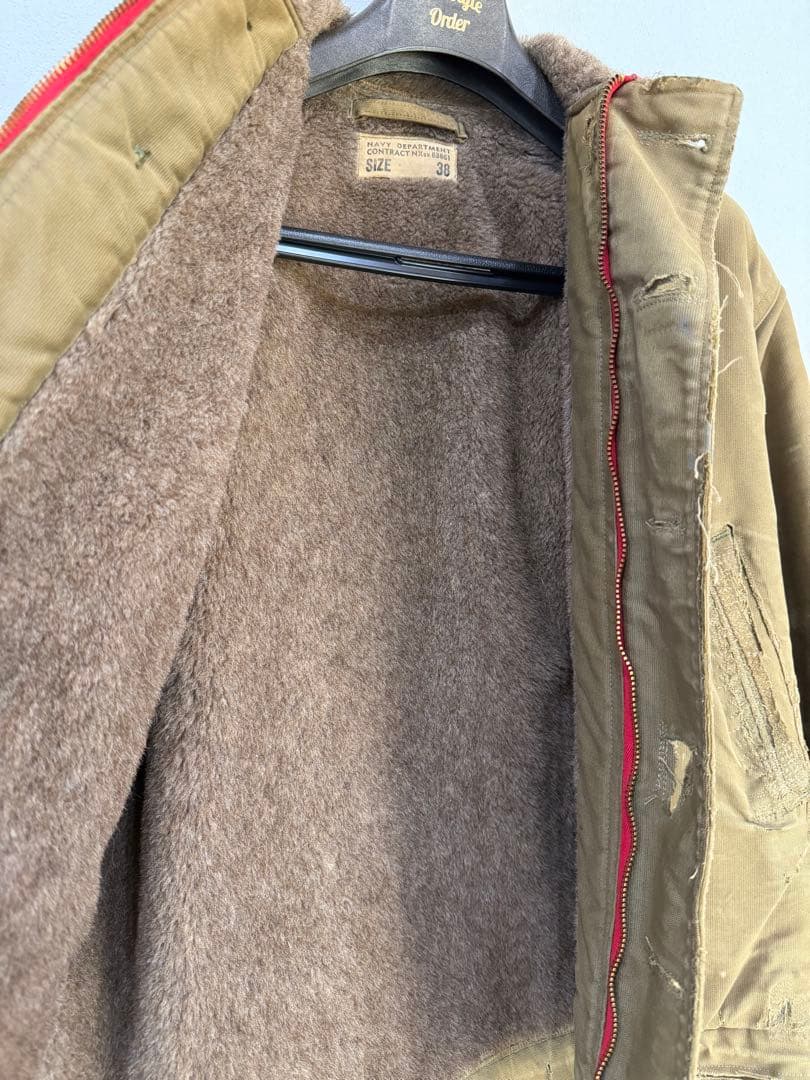 denime 実物 40s USN N-1 デッキジャケット サイズ38