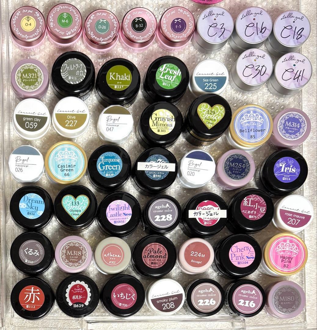 カラージェル クリアジェル 102個セット ジェル大量 まとめ売り バラ売り不可