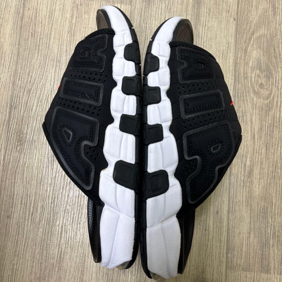 ナイキ エアモアアップテンポ スライド サンダル ブラック 27センチ