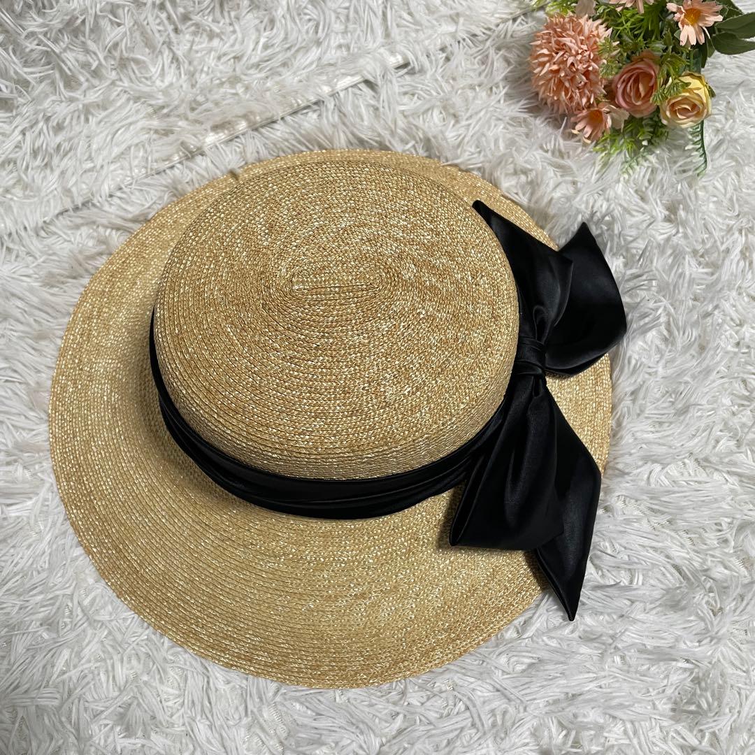 新品　eimy istoire エイミーイストワール　麦わら帽子　ハット　帽子