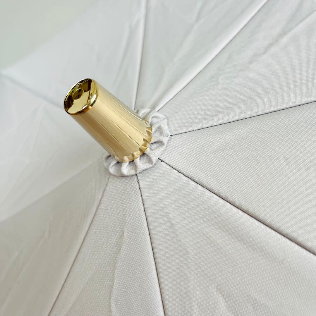 【新品同様✨】ランバン オン ブルー ラッフルフリル 折りたたみ傘 楽折り