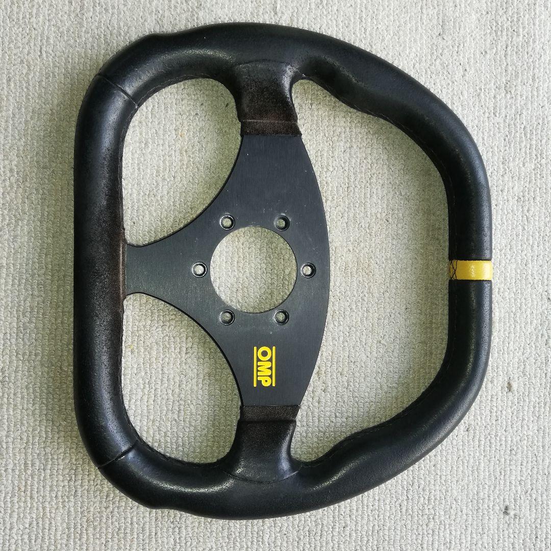 OMP ステアリング 黒 アルミ