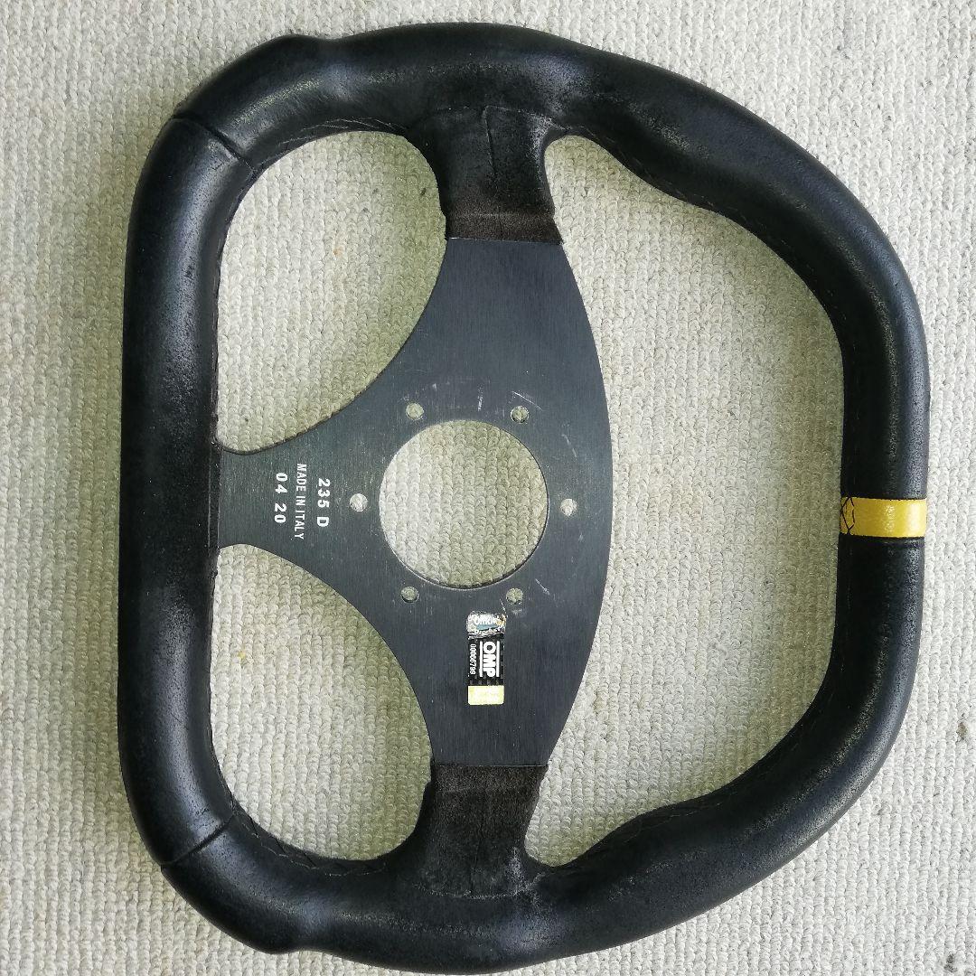 OMP ステアリング 黒 アルミ