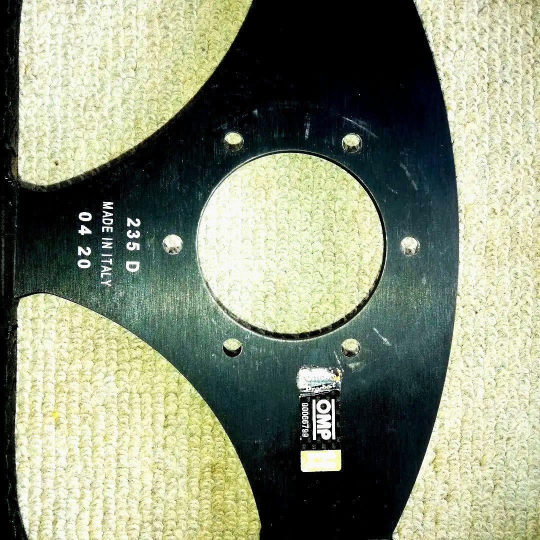 OMP ステアリング 黒 アルミ