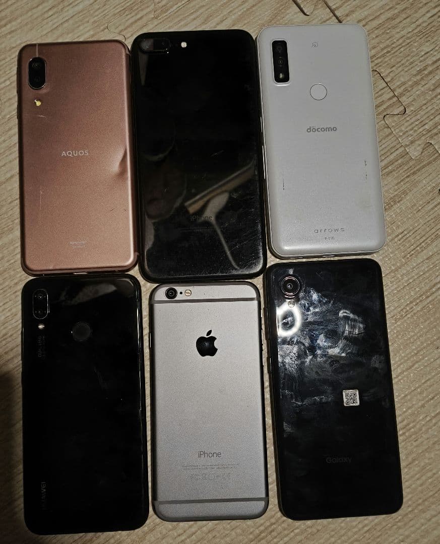 AppleiPhoneスマートフォン本体 6台セットまとめ売り