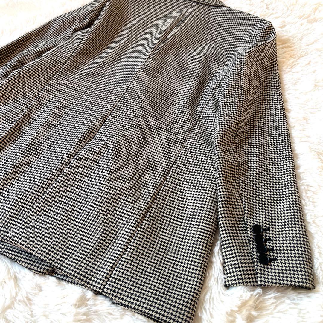 美品　23区【杏さん着用】ガンクラブチェックストレッチ ジャケット　M