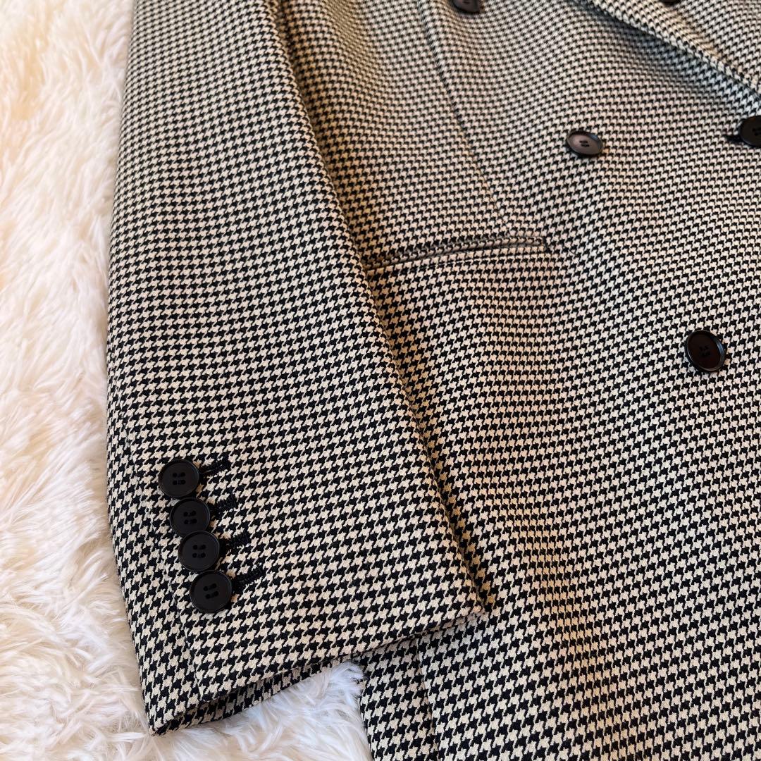 美品　23区【杏さん着用】ガンクラブチェックストレッチ ジャケット　M