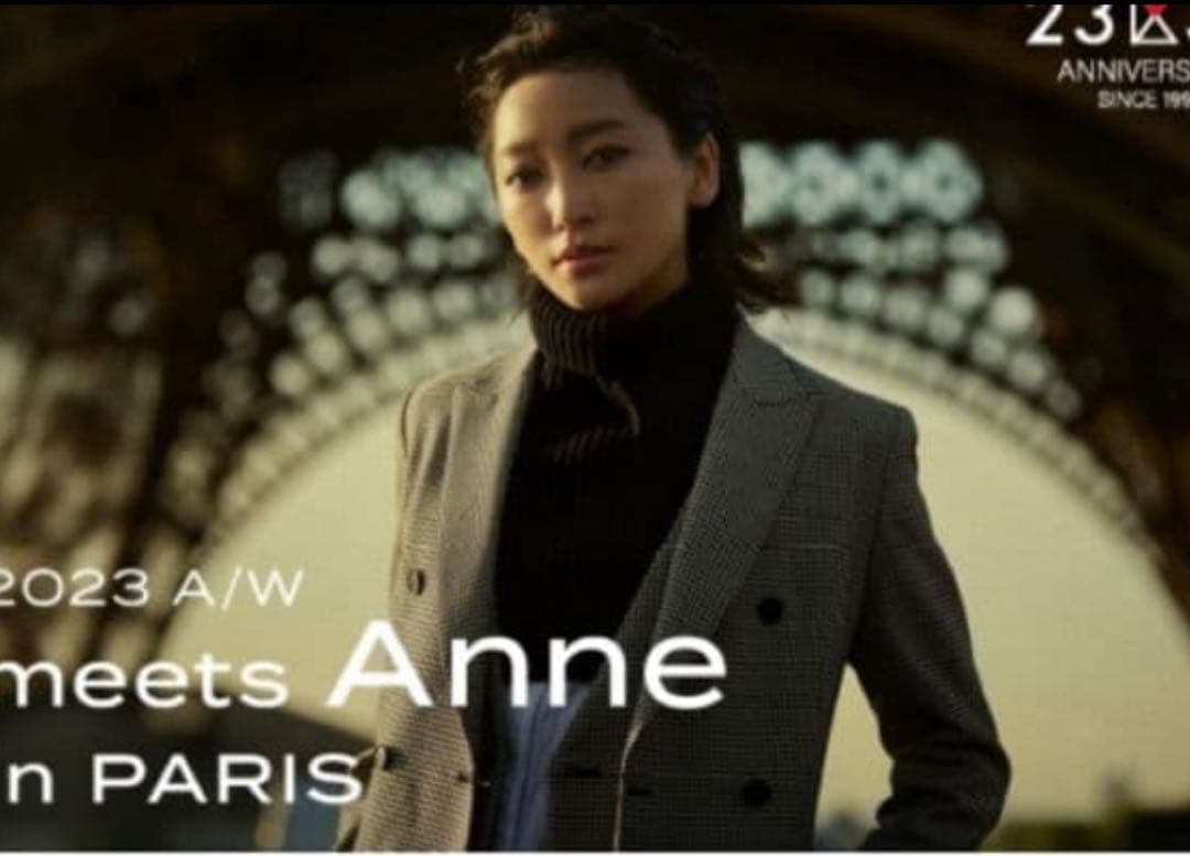 美品　23区【杏さん着用】ガンクラブチェックストレッチ ジャケット　M