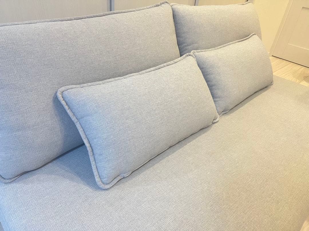 ニトリ　傷・汚れに強いファブリック 布張りソファ(MS01 NシールドAQ)