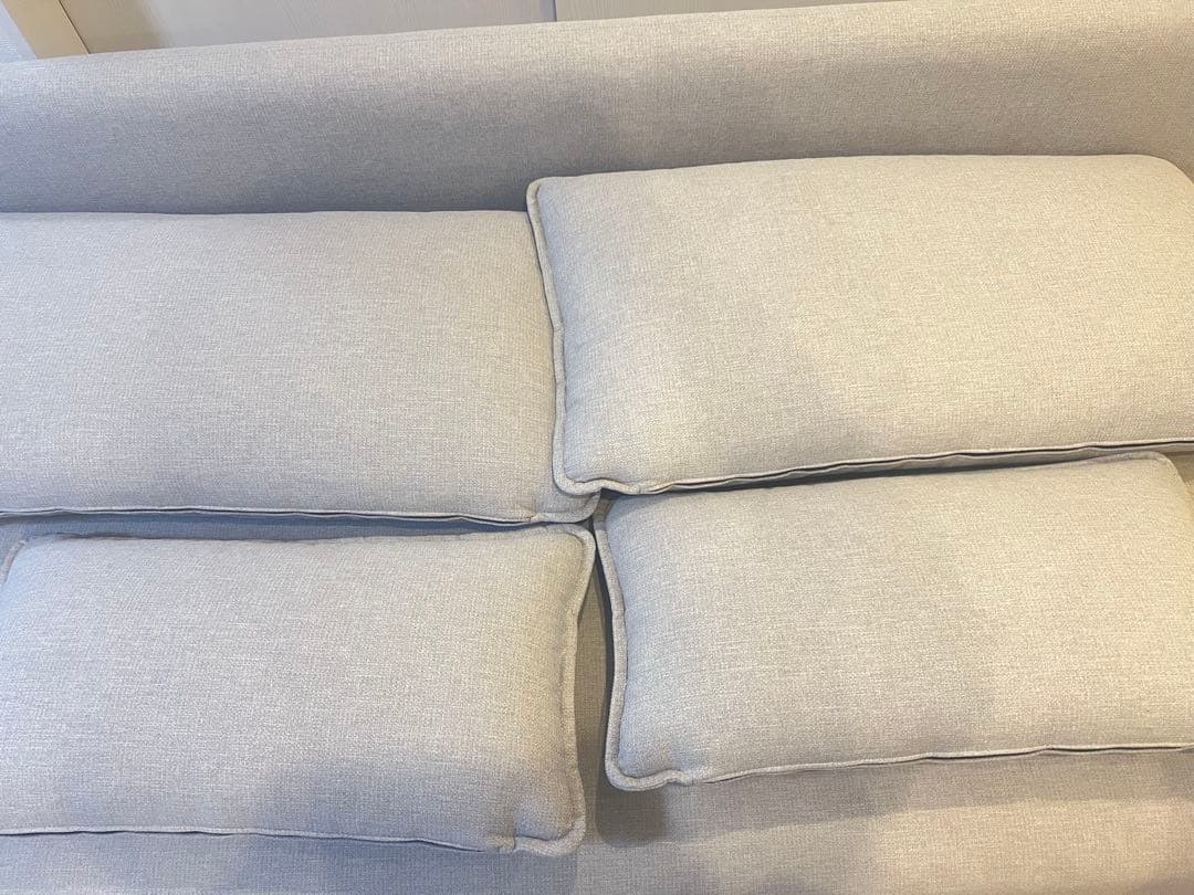 ニトリ　傷・汚れに強いファブリック 布張りソファ(MS01 NシールドAQ)