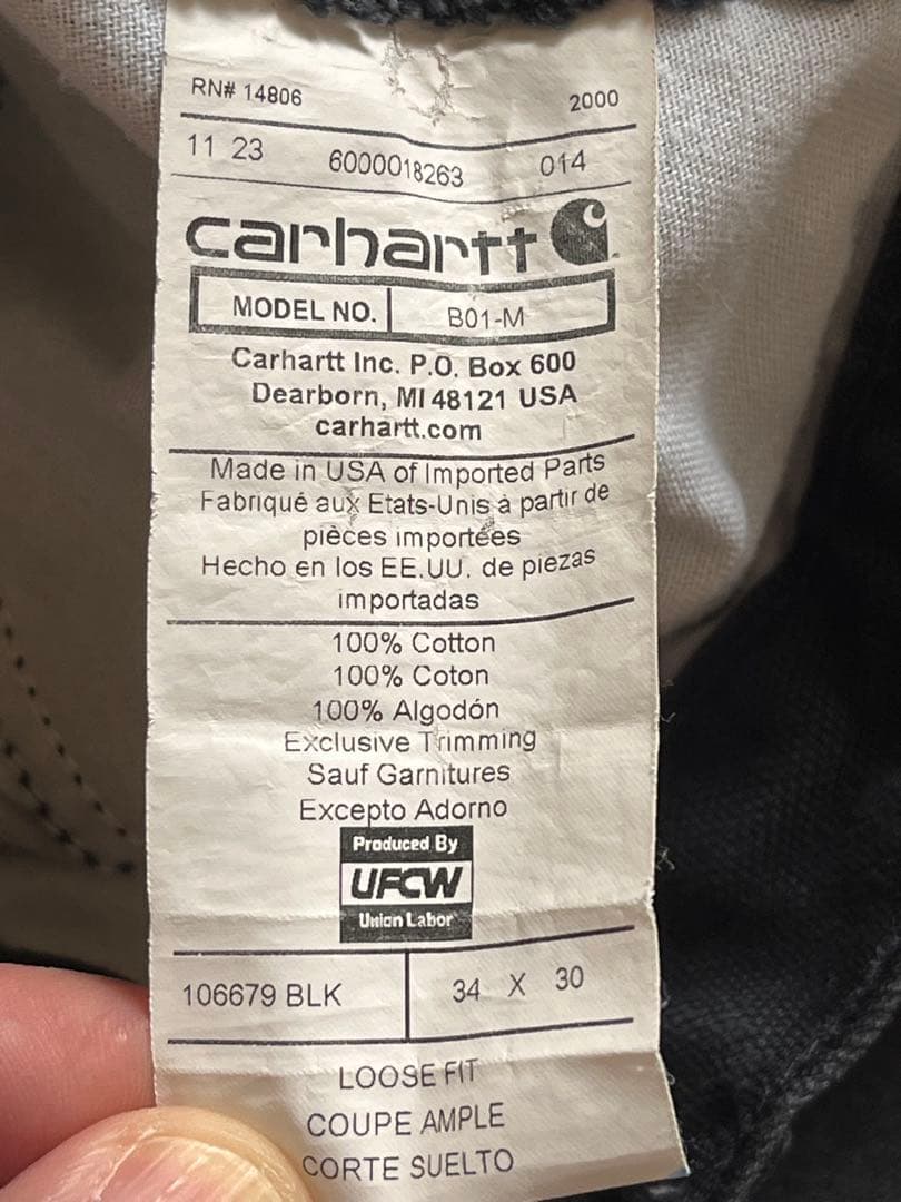 USA製！CARHARTT DOUBLE KNEE カーハートダブルニー