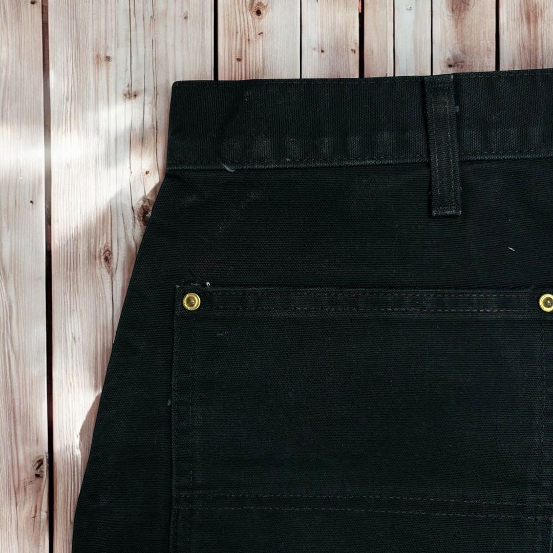 00s Carhartt ブラック ダブルニー ワーク カーゴ ペインターパンツ