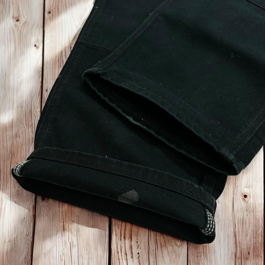 00s Carhartt ブラック ダブルニー ワーク カーゴ ペインターパンツ