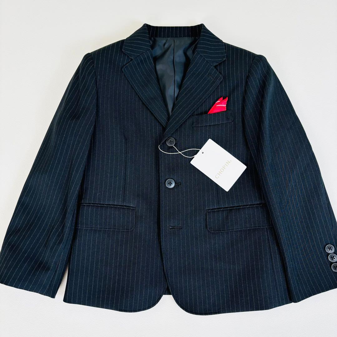 193【新品 タグ付き】Chopin 120 フォーマル 5点セット ストライプ