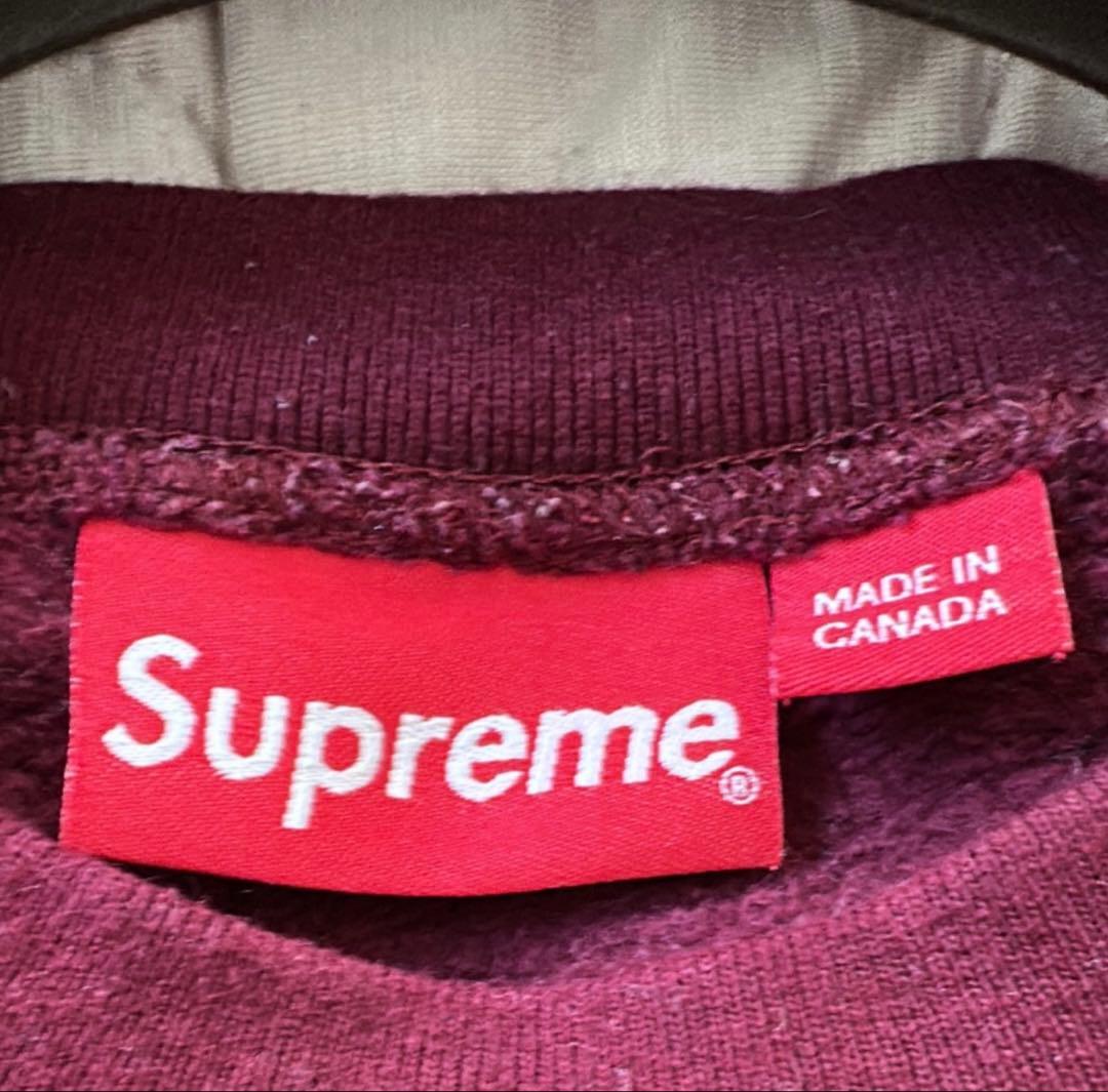 Supreme Aerial Crewneck Burgundy スウェット M