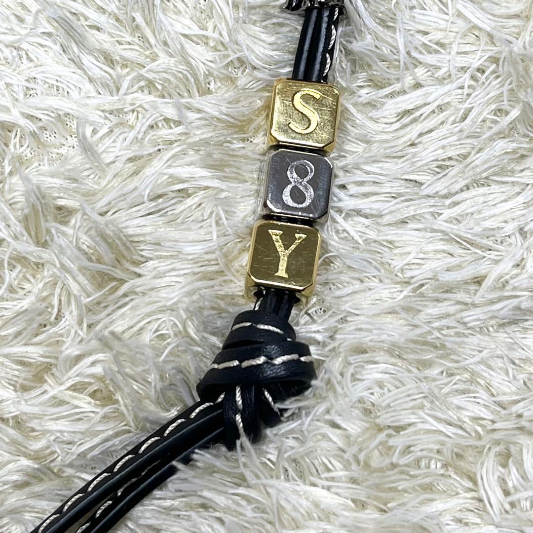 ロエベ 美品 アナグラム バッグチャーム ストラップ イニシアル