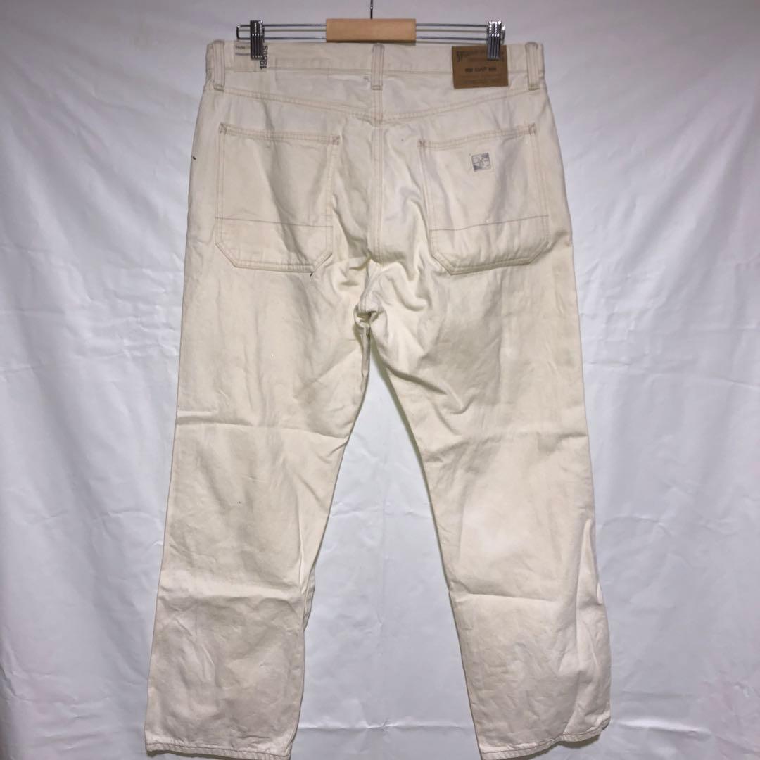 OLD GAP ホワイト ペイントスプラッター ペンキ　ワークパンツ