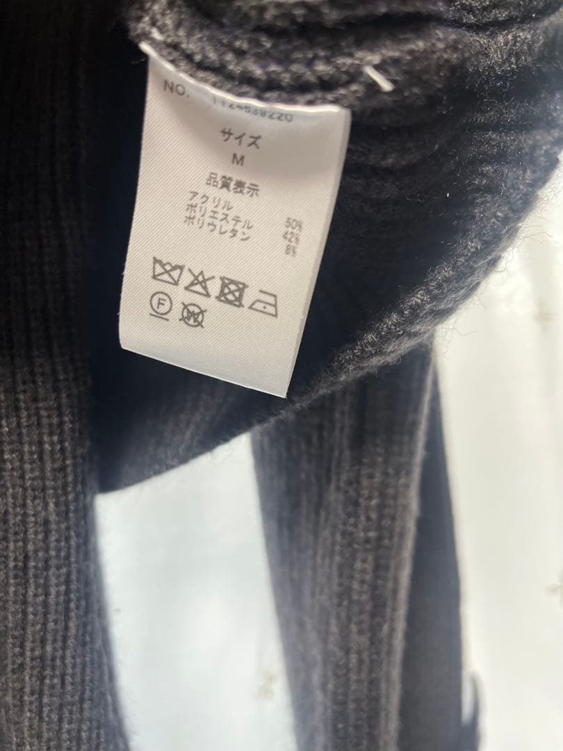 THE TOE ニットワンピースとジャケットセット ダークグレー