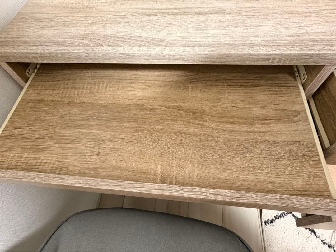 【1/28までの出品】LOWYA本棚付きデス オーク