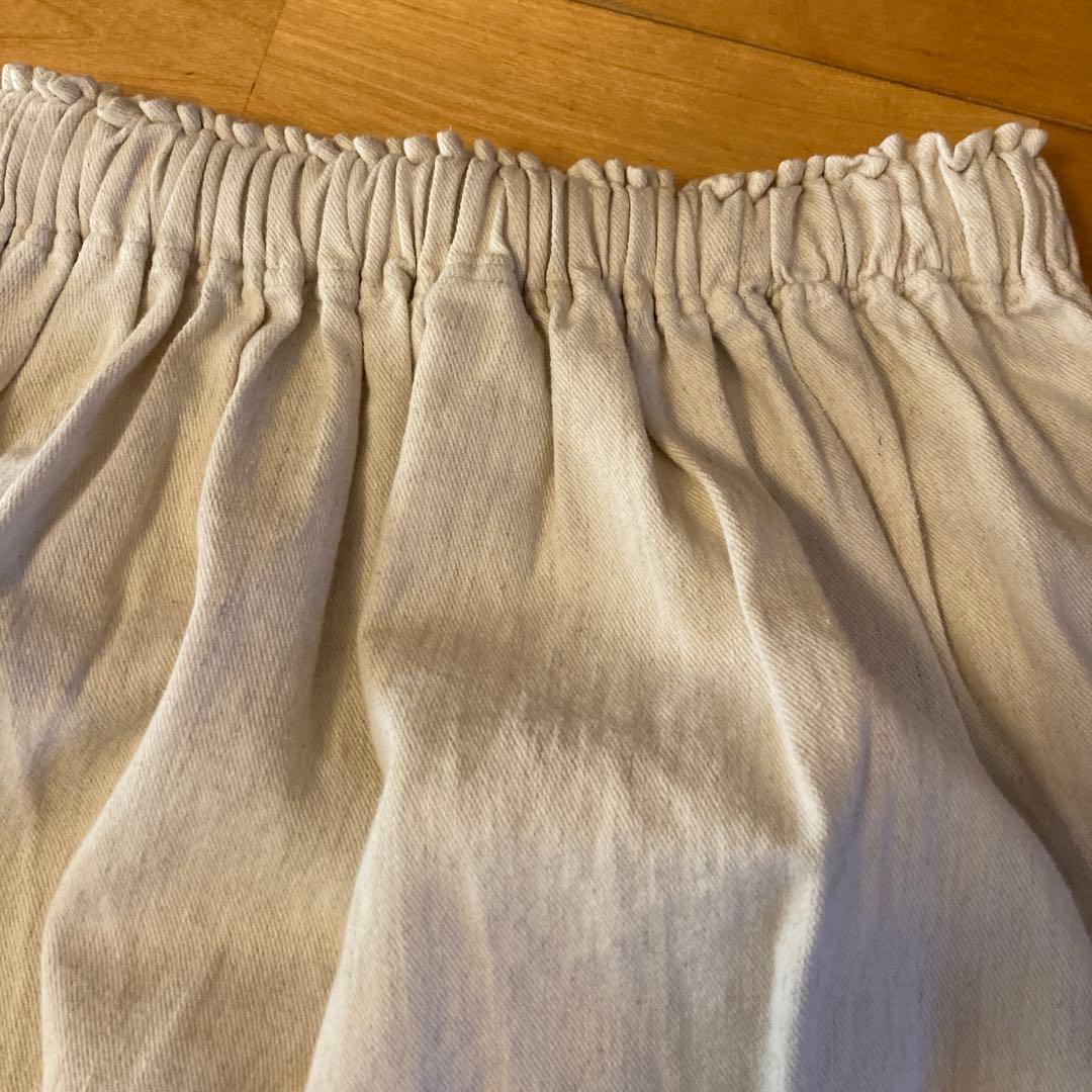 イチアンティークス　綿麻サルエルパンツ　アイボリー　日本製　極美品