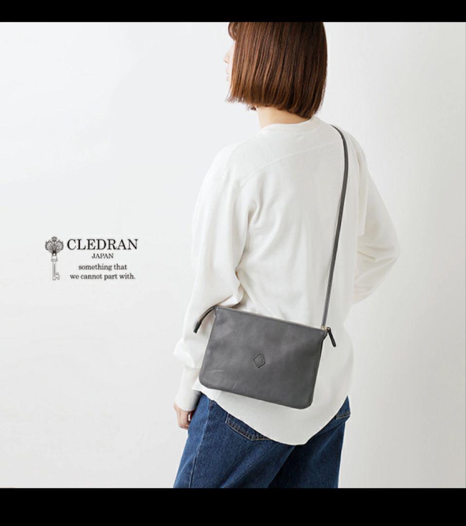 CLEDRANカウレザーセパレートショルダーバッグブラウンGALE未使用品