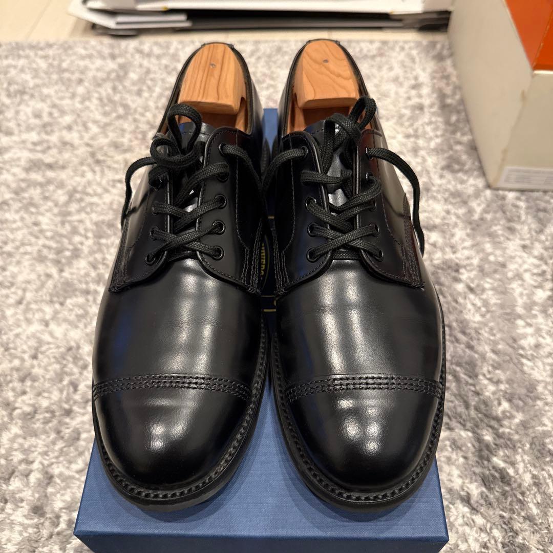 Sanders Military Derby Shoe GB 6 ブラック
