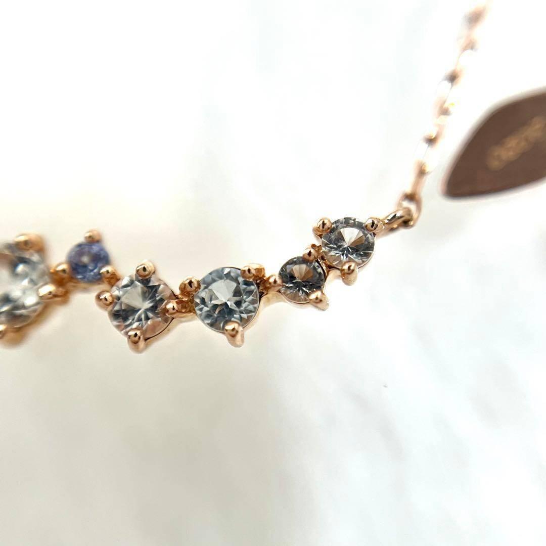 【4℃ 】K10 ネックレス 色石 1.4g