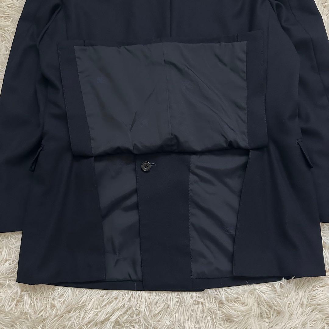 美品✨バーバリー 紺ブレ ダブルブレスト 金ボタン テーラードジャケット L