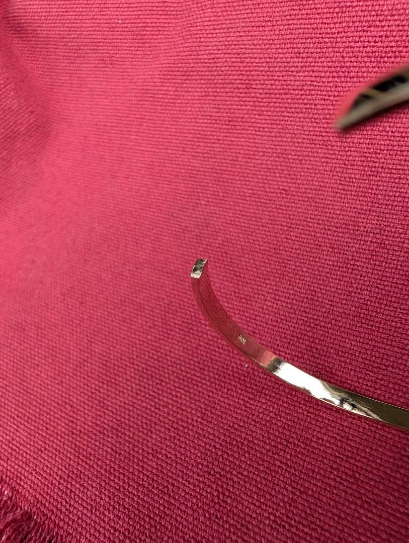 K18 ハンドメイド バングル 12.8g