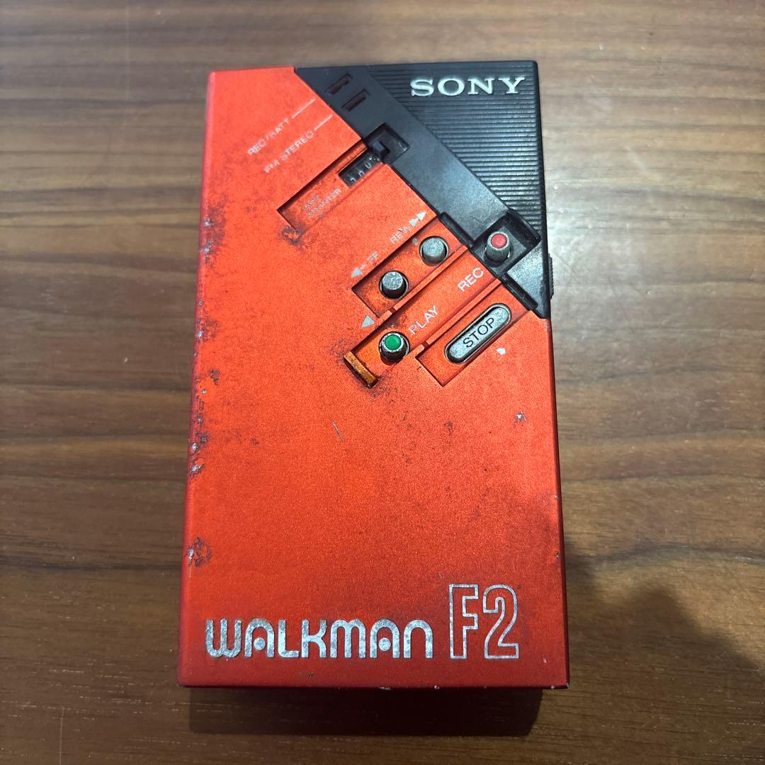 SONY WM-F2 ウォークマン カセット プレーヤー RED レア ジャンク