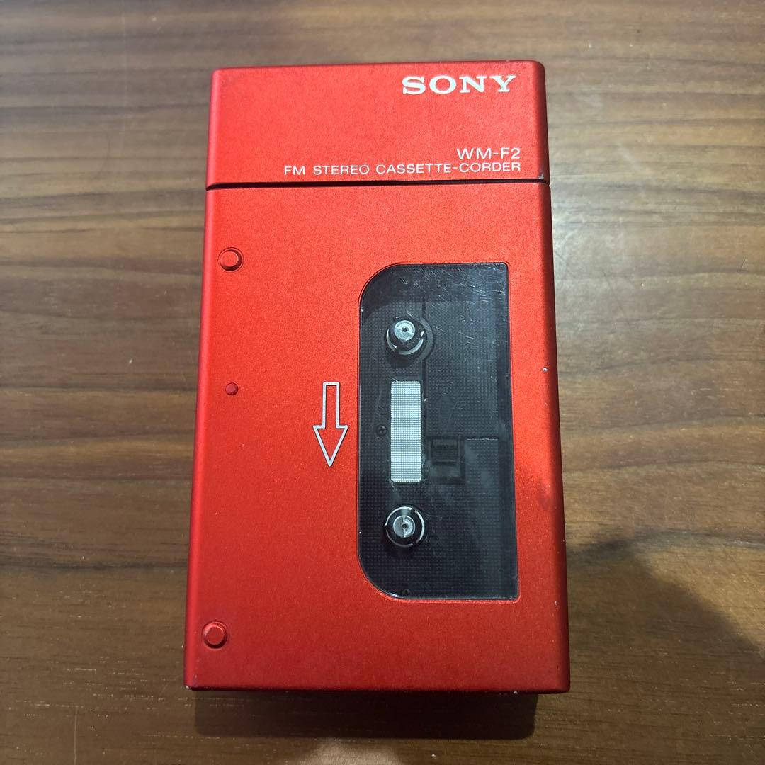 SONY WM-F2 ウォークマン カセット プレーヤー RED レア ジャンク