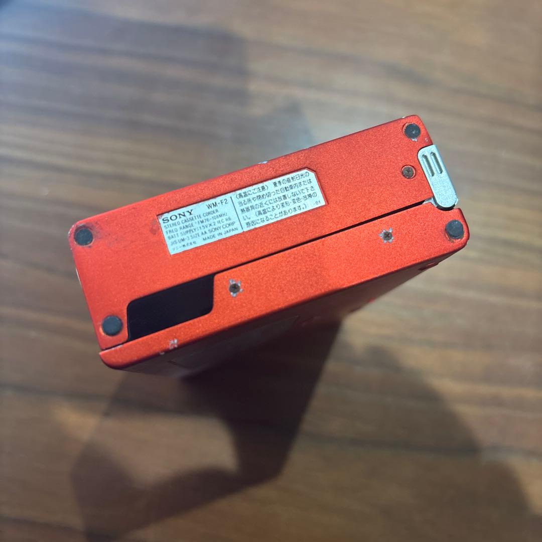 SONY WM-F2 ウォークマン カセット プレーヤー RED レア ジャンク