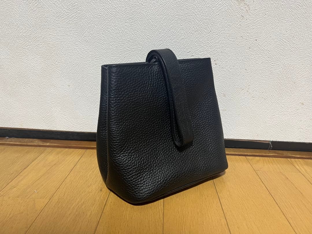 HushTag巾着レザーバッグ