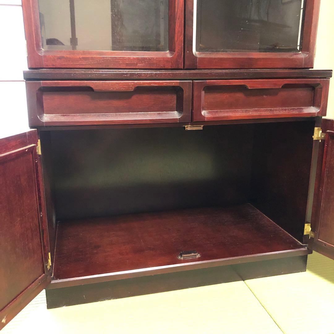 本棚　飾り棚 レトロ　カリモク家具