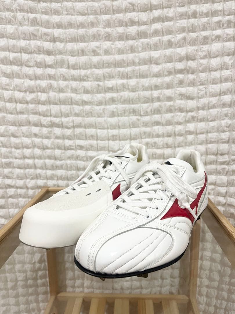 【新品オーダー品‼️】Mizuno スパイク　グローバルエリート　ホワイト/レッド