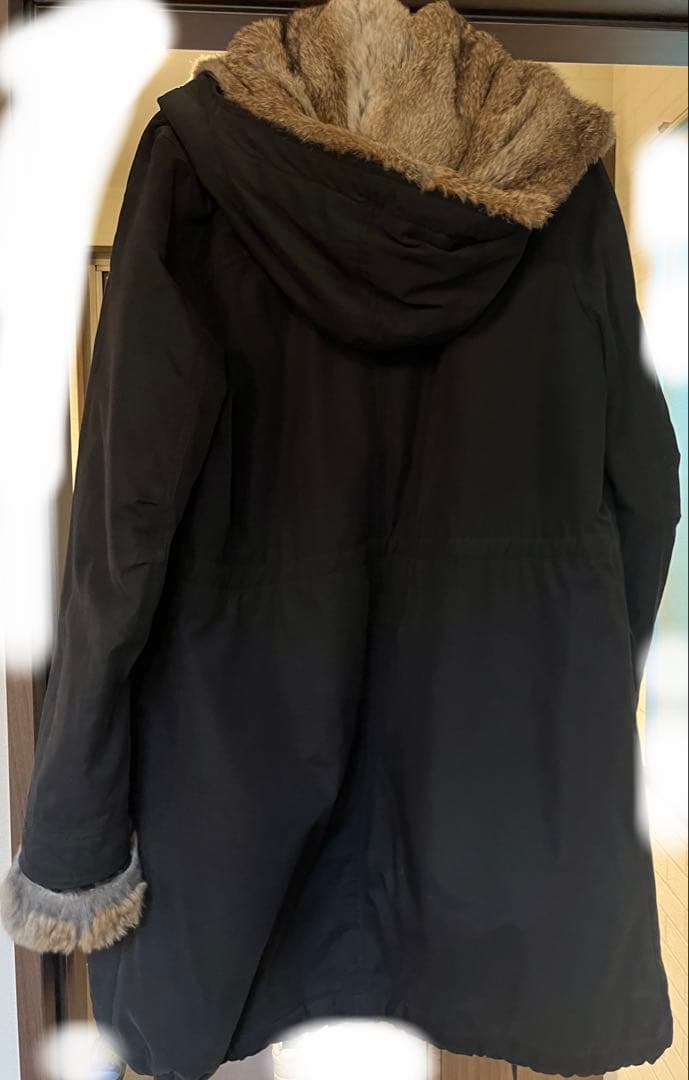 ships ブラック フリース モッズコート サイズ38