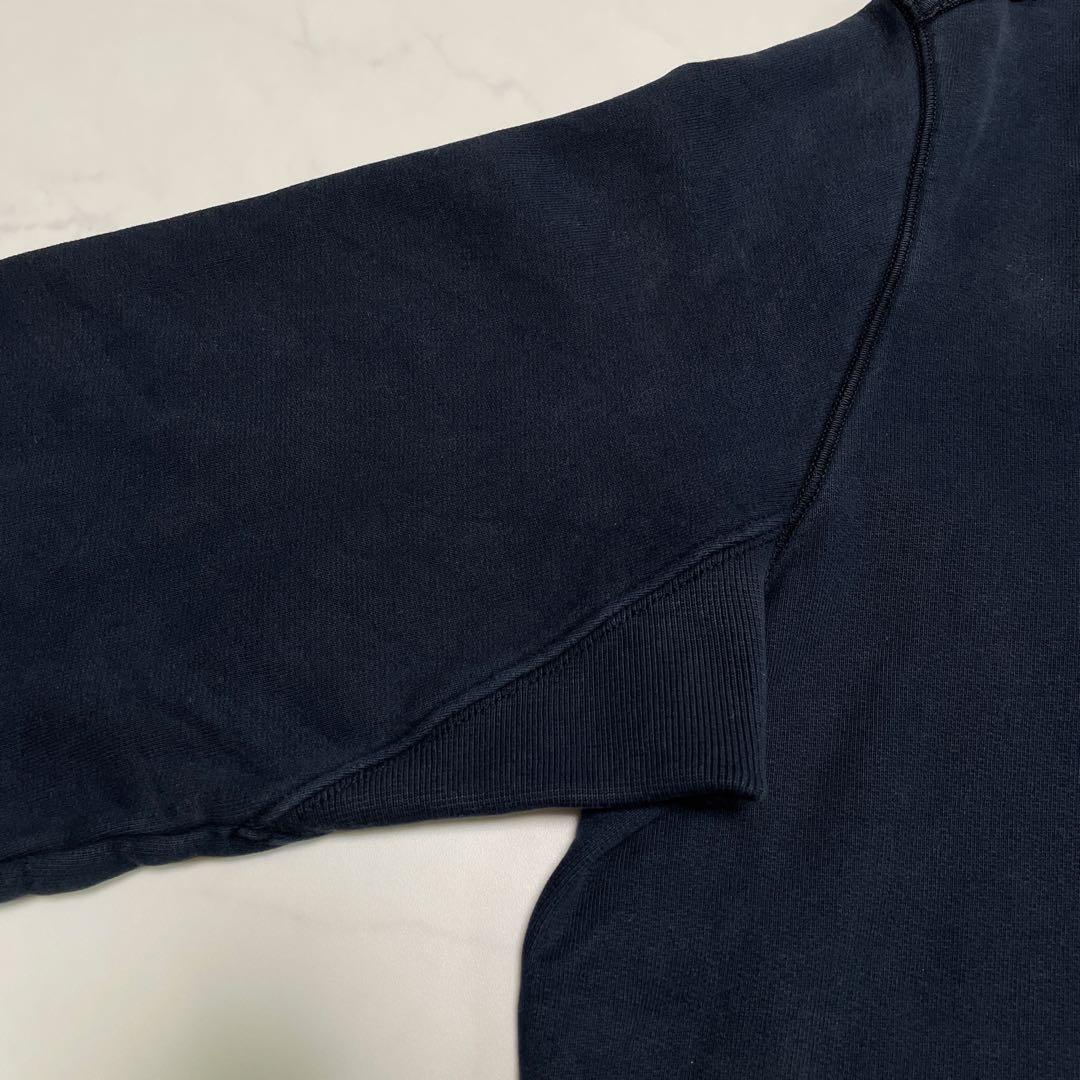 STONE  コットン　クルーネック　トレーナー　ネイビー　Mサイズ