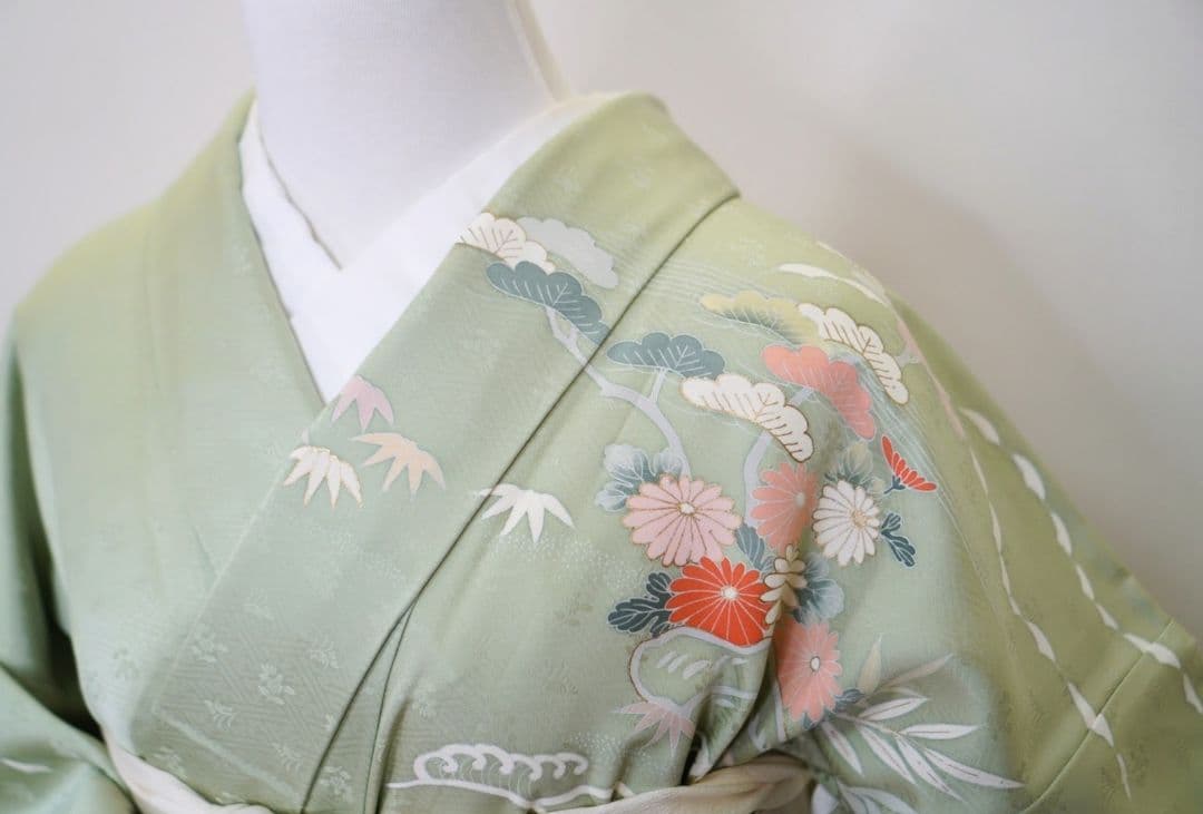 訪問着 4点フルセット 715D 正絹　入学式　結婚式　七五三　お宮参り