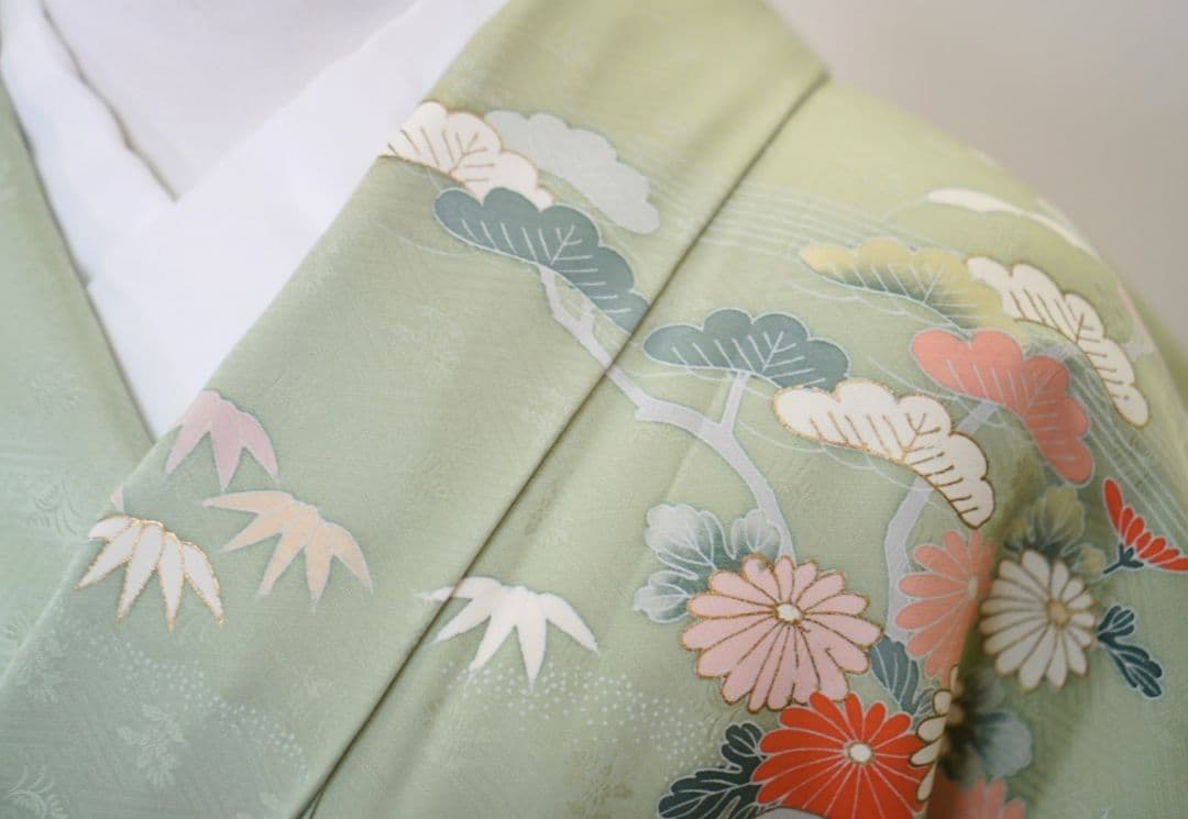 訪問着 4点フルセット 715D 正絹　入学式　結婚式　七五三　お宮参り