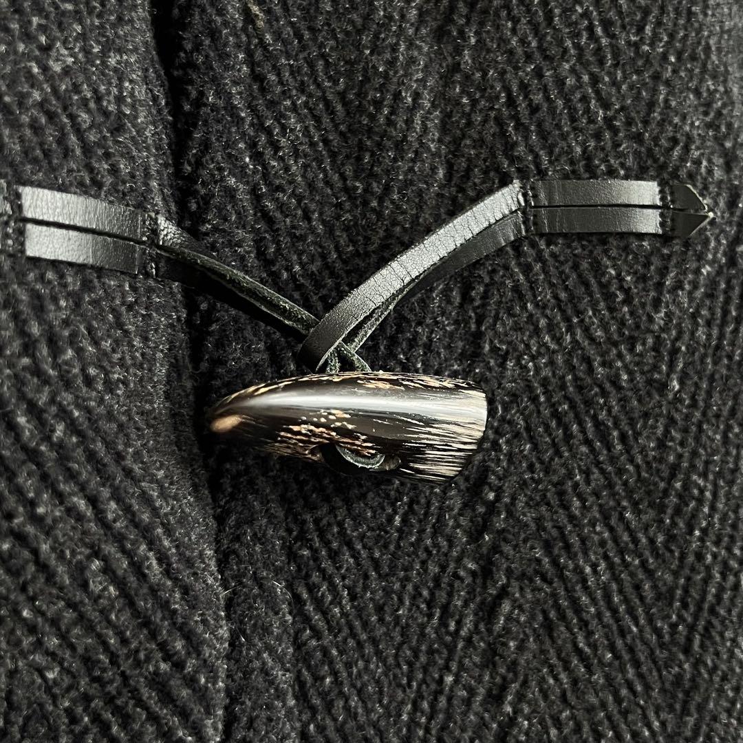 美品 グローバーオール キングストン ヘリンボーン ダッフルコート L グレー