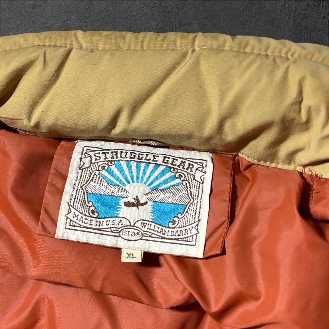 70s80WILLIAMBARRYダウンベストUSA製STRUGGLE GEAR